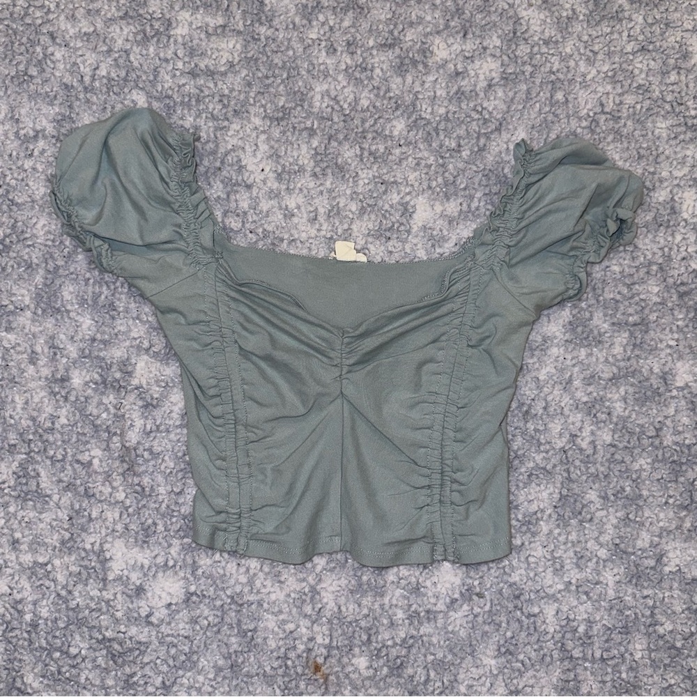 Garage Sage Green Synched Crop Top - Size XS